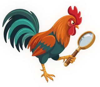 Roosta the rooster doing the Item Search mission
